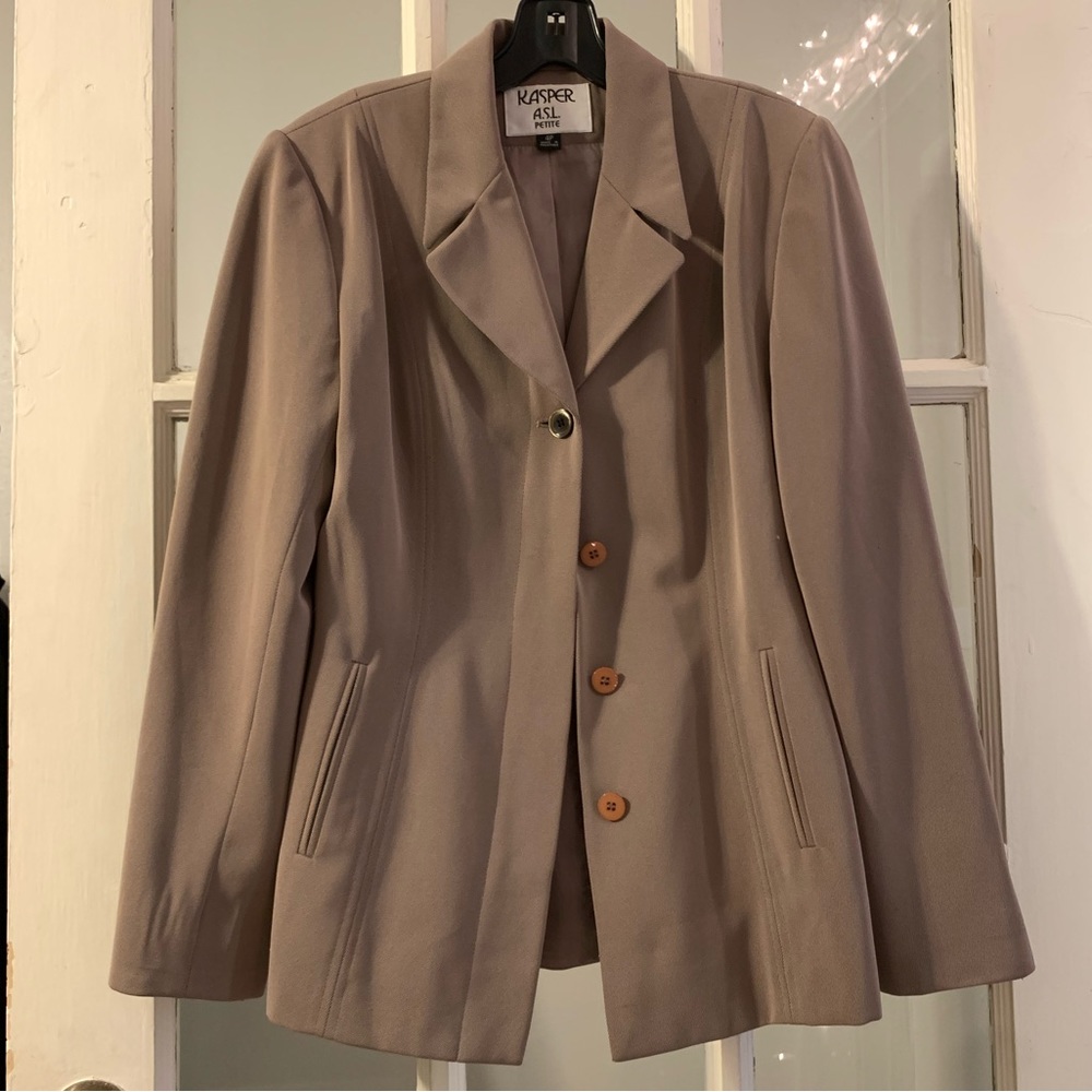 tan blazer